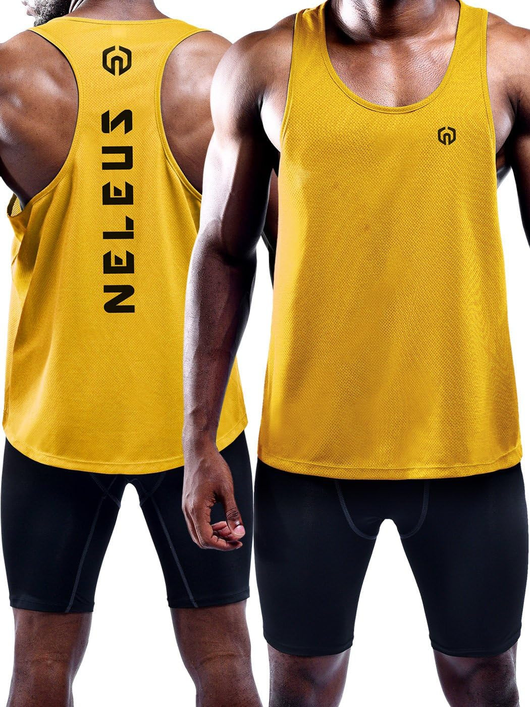 Men'S 3 Pack Dry Fit Y-Back Muscle Tank Top