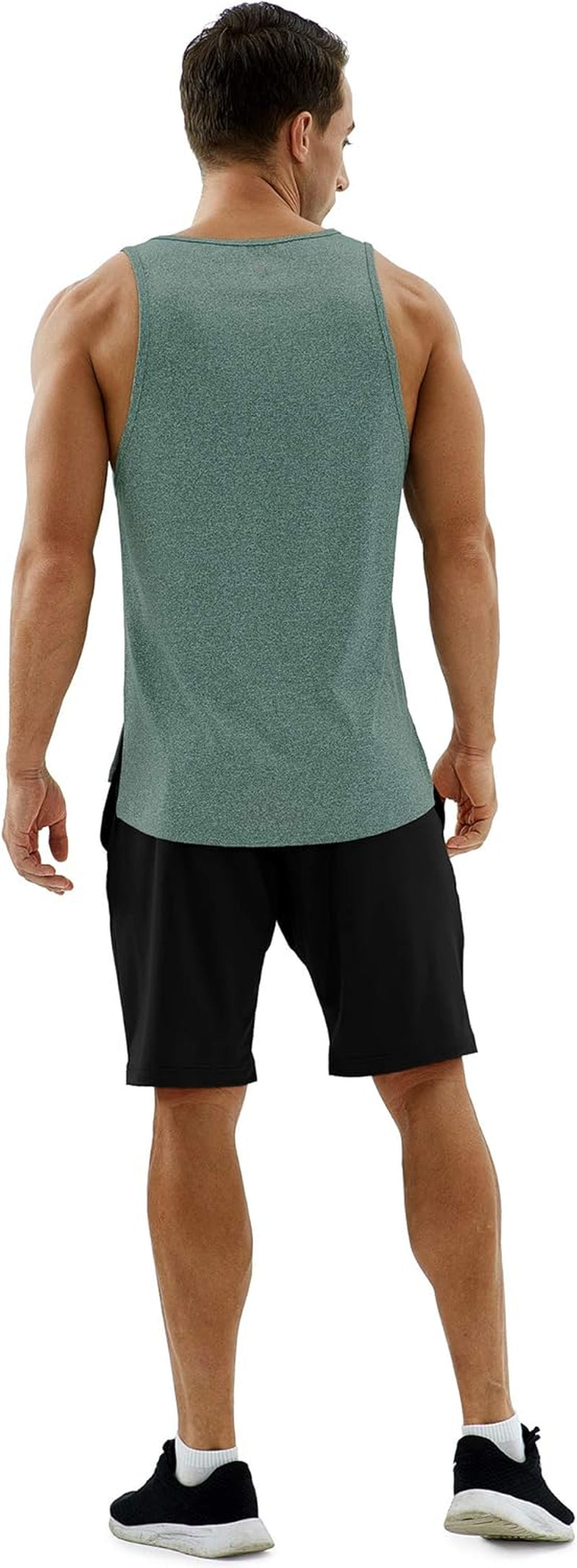 Men'S Racerback Athletic Muscle Tank Tops for Gym Workout Running Exercise